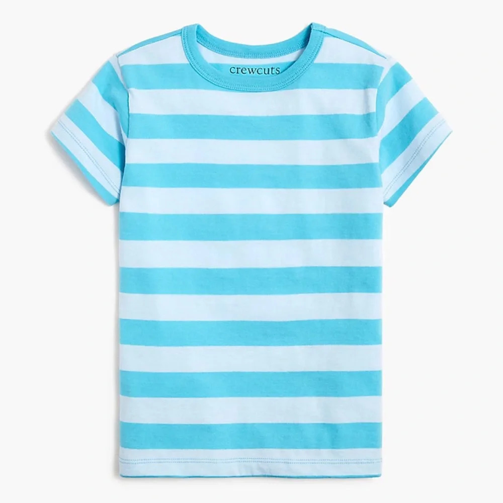 J.Crew Blue Striped Tee Shirt Top Size Large